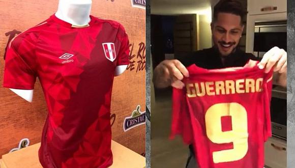 Paolo Guerrero: su reacción al recibir la tercera camiseta de Perú [VIDEO]