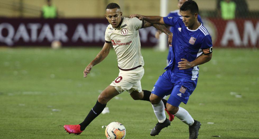 Universitario de Deportes vs Carabobo FC de Venezuela por la 1ra fase de la Copa Libertadores 2020 en el Estadio Monumental de Ate. Donald Millan y Luis Carlo Melo Salcedo.