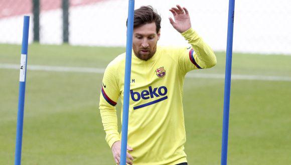 Lionel Messi es el máximo anotador de LaLiga Santander 2019-20 con 19 goles. (Foto: AFP)