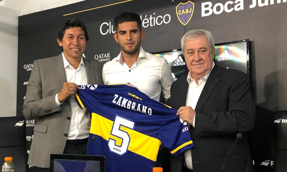 Boca Juniors presenta a Carlos Zambrano