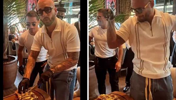 Maluma visitó la sede de "Nusr-ET", restaurante del conocido chef "Salt Bae" en Miami. (Foto: Instagram / @maluma).