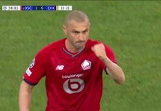 Gol de Lille: Burak Yilmaz marcó de penal el 1-0 ante Chelsea en Champions League | VIDEO