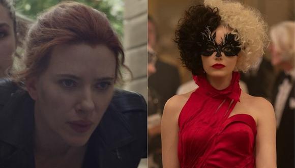 Las películas Black Widow y Cruella estrenarán de forma simultánea en cines y la plataforma Disney+. (Foto: Disney+)