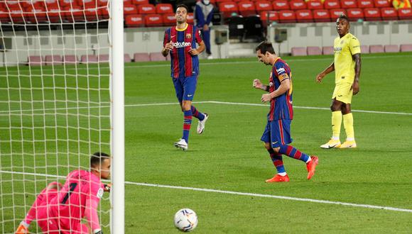 Lionel Andrés Messi se estrena en esta temporada 2020-21 con una anotación desde los doce pasos para la goleada transitoria del Barcelona