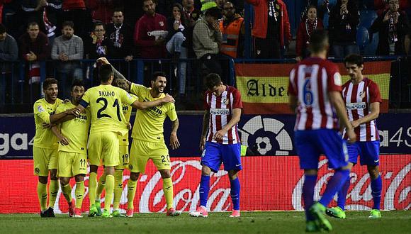 Atlético Madrid cayó ante Villarreal por la liga española