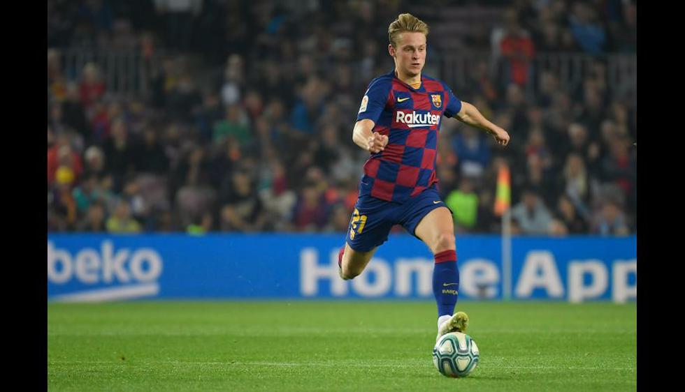 4.- Frenkie de Jong (Barcelona), en 94.5 millones de dólares. (Foto: AFP)
