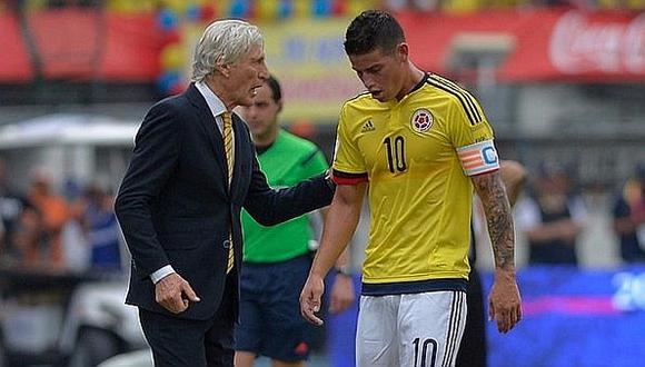 Perú vs. Colombia: James Rodríguez podría perderse duelo en Lima