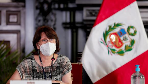 Pilar Mazzetti dijo que no pueden entregar libremente fármacos como la ivermectina para pacientes con COVID-19. (Foto: Presidencia Palacio)