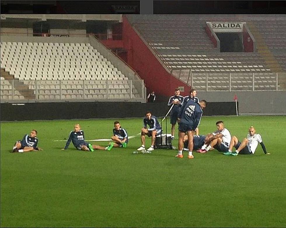 Selección argentina: Así fue el reconocimiento en el estadio Nacional [GALERÍA]