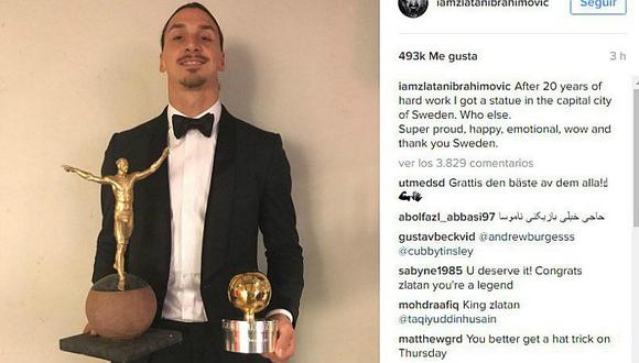 Zlatan Ibrahimovic tendrá su propia estatua en Suecia [FOTOS Y VIDEO]