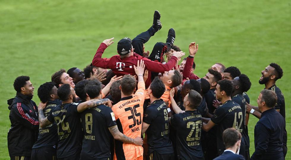 Bayern Munich celebró su noveno título consecutivo de Bundesliga. (Foto: AFP)