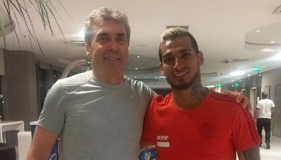 Nestor Bonillo se reunió con Miguel Trauco luego del partido de Flamengo