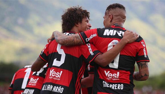 Paolo Guerrero y Miguel Trauco: Flamengo venció 1-0 a Vasco Da Gama