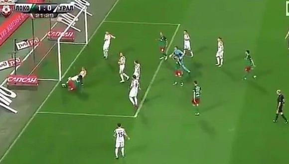 Jefferson Farfán y su gol de '9' en el Lokomotiv vs Ural [VIDEO]