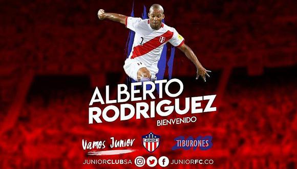Alberto Rodríguez fue presentado oficialmente en Junior de Barranquilla