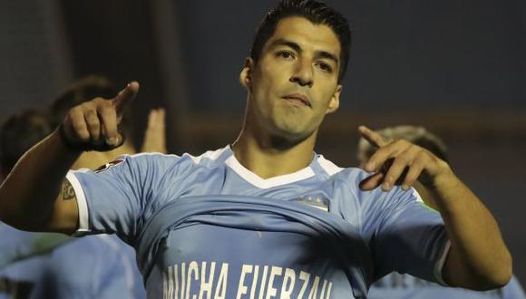 Luis Suárez encabeza la lista de Uruguay para las Eliminatorias. (Foto: AFP)