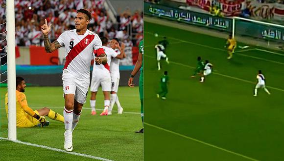 Perú vs. Arabia: Paolo Guerrero marcó golazo tras jugadón de Carrillo