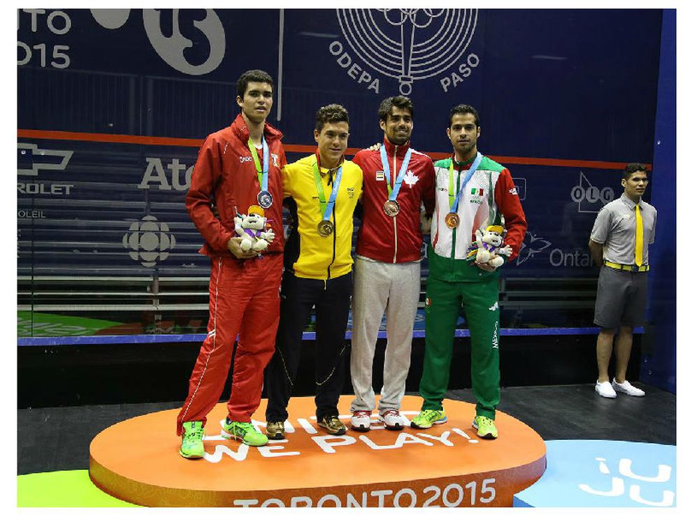 Toronto 2015: Así premiaron a Diego Elías con medalla de plata en squash