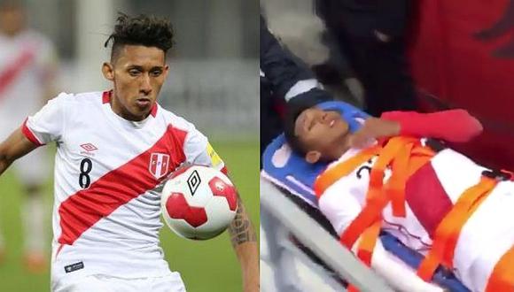 'Canchita' Gonzales se lesionó a los 13 minutos de su ingreso ante Paraguay