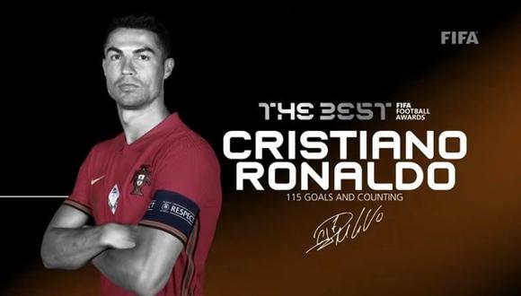 Cristiano Ronaldo recibió premio especial en The Best. (Foto: FIFA)