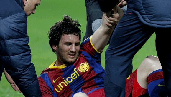 Le dieron duro: Agreden a Lionel Messi en Argentina