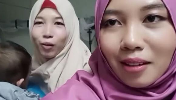 Unas hermanas gemelas de Indonesia se reencontraron gracias a que una es influencer y subió un video a Tik Tok