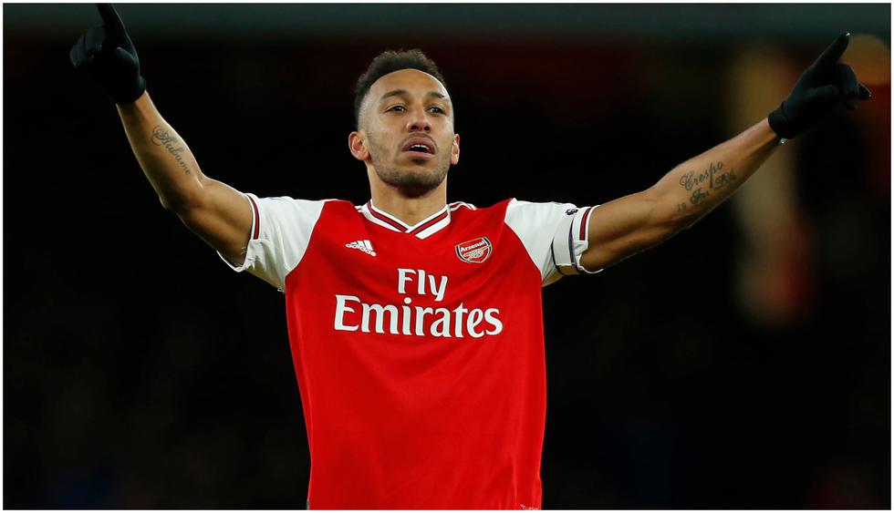 Edad 30: Pierre-Emerick Aubameyang juega en Arsenal y está valorizado en 77,7 millones de dólares (Foto AFP)
