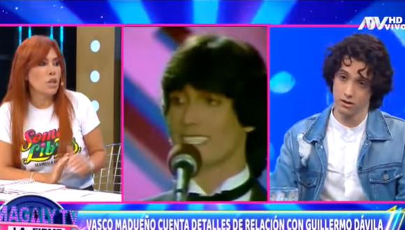Vasco Madueño se presentó en el programa de Magaly Medina y habló de su relación con Guillermo Dávila. (Foto: Captura de video)