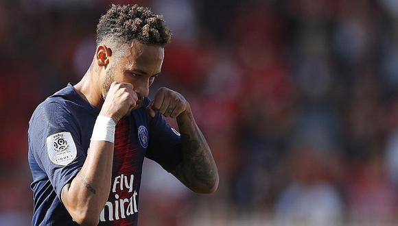 La polémica celebración de Neymar ante los hinchas del Nimes