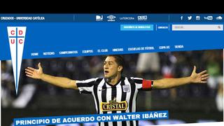 Walter Ibáñez ficha por la Universidad Católica de Chile