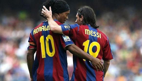 Ronaldinho cuenta cómo conoció a Lionel Messi en emotiva carta
