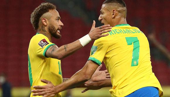 Brasil venció 2-0 a Ecuador con goles de Richarlison y Neymar por séptima jornada de Eliminatorias rumbo a Qatar 2022.