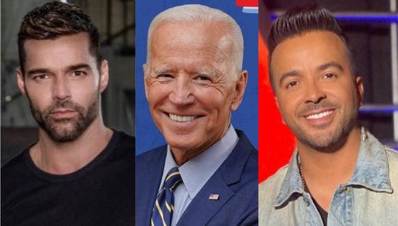Ricky Martin y Luis Fonsi respaldan al candidato Joe Biden. (Foto: @luisfonsi/@joebiden/@ricky_martin)