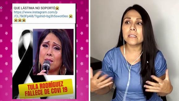 Tula Rodríguez contó, además, que ella y su hija Valentina están estables. (Foto: Captura AméricaTV)
