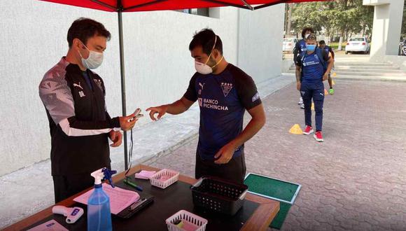 Ocho casos positivos de coronavirus en Liga de Quito. (Foto: @LDU_Oficial)