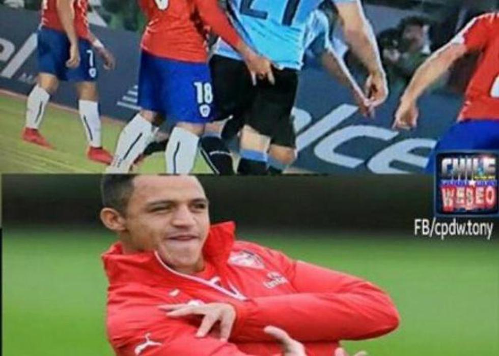 Copa América 2015: los memes del 'dedito' de Gonzalo Jara a Edinson Cavani 