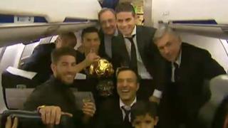 Youtube: Así festejó Cristiano Ronaldo con el Real Madrid su Balón de Oro [VIDEO]