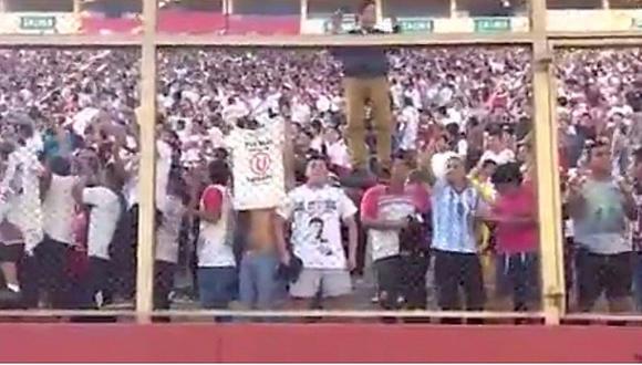 Universitario: así festejó la tribuna crema el gol de Alexi Gómez[VIDEO]