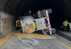 Matucana: reportan derrame de nitrato de amonio en el río Rímac tras volcadura de camión cisterna