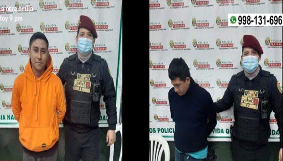 Dos sujetos fueron intervenidos por participar esta madrugada de reunión clandestina en Surquillo. (Captura: América Noticias)