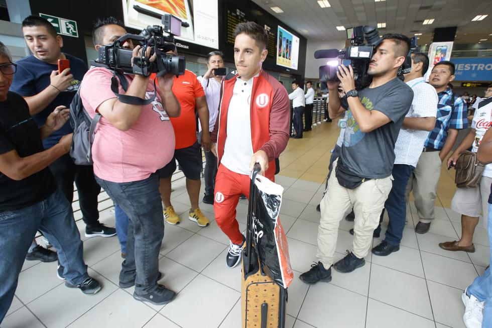 Universitario de Deportes llegó a Lima para preparar su partido de presentación en la 'Noche Crema'. Fotos: Jesús Saucedo / GEC