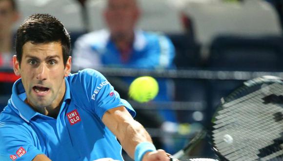 Tenis: Novak Djokovic inicia el Torneo de Dubai con triunfo categórico