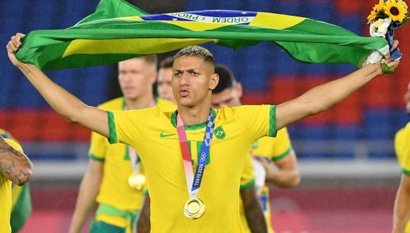 Richarlison se perdió la fecha triple de Eliminatorias, al igual que nueve brasileños que militan en la Premier League. (Foto: AFP)