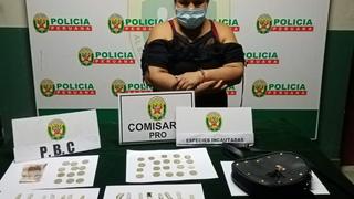 Los Olivos: Capturan a una vendedora de droga que escondía los ketes en su mascarilla