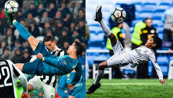 Hijo de Cristiano Ronaldo quiso imitar chalaca de su padre