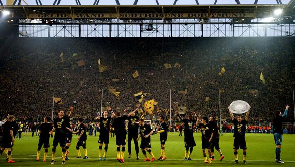 Tocaron el cielo: Mira cómo celebró el Dortmund su título de Bundesliga 