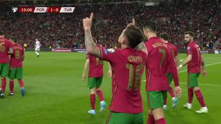 Así fue el gol de Otávio para el 1-0 del Portugal vs. Turquía en el repechaje | VIDEO