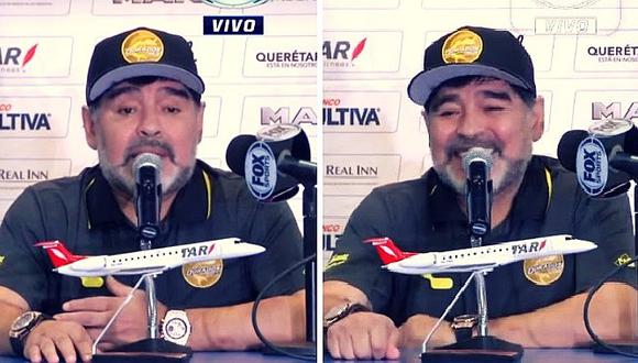 ​Maradona y su particular respuesta cuando le preguntaron si sentía "presión" tras derrota de Dorados