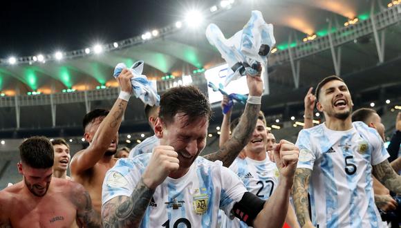Lionel Messi ganó su primera Copa América a casi un año del fallecimiento de Maradona. (Foto: Reuters)