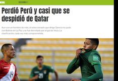 “Casi que se despidió de Qatar”. Perú perdió ante Bolivia y así informó el mundo | FOTOS